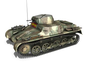 pzkpfw 1 - panzer 1 - ausf a - 424 Modelo 3D