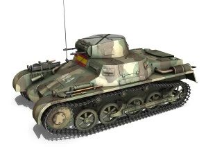 pzkpfw 1 - panzer 1 - ausf a - 424 3D Model