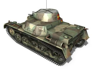 pzkpfw 1 - panzer 1 - ausf a - 424 3D Model