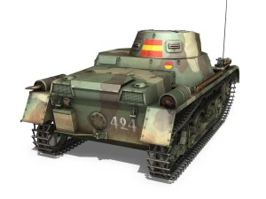 pzkpfw 1 - panzer 1 - ausf a - 424 3D Model