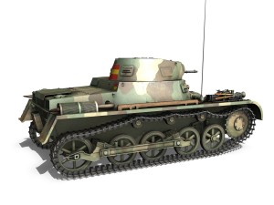 pzkpfw 1 - panzer 1 - ausf a - 424 Modelo 3D