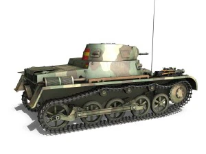 pzkpfw 1 - panzer 1 - ausf a - 424 3D Model