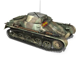 pzkpfw 1 - panzer 1 - ausf a - 424 Modelo 3D