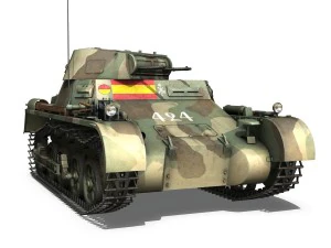 pzkpfw 1 - panzer 1 - ausf a - 424 3D Model