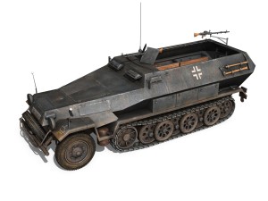 sdkfz 251-1 ausfb - halftruck - 7pd 3D 모델