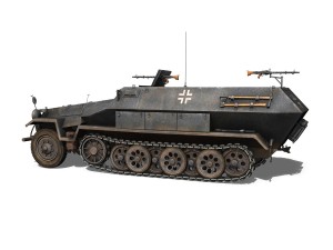 sdkfz 251-1 ausfb - halftruck - 7pd 3D 모델