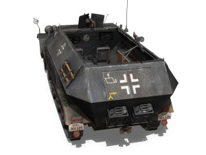 sdkfz 251-1 ausfb - halftruck - 7pd 3D 모델