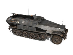 sdkfz 251-1 ausfb - halftruck - 7pd 3D 모델