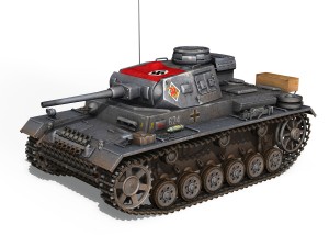 pzkpfw iii - panzer 3 - ausfj - 624 3D 模型