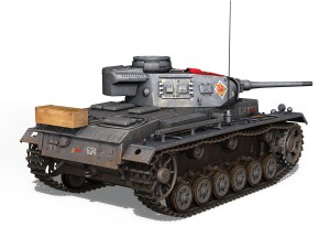 pzkpfw iii - panzer 3 - ausfj - 624 3D 模型