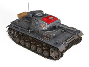 pzkpfw iii - panzer 3 - ausfj - 624 3D Model