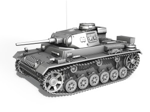 pzkpfw iii - panzer 3 - ausfj - 624 3D 模型