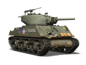 m4a3e2 - sherman jumbo - lt falgayrac Model 3D