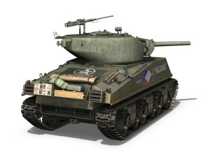 m4a3e2 - sherman jumbo - lt falgayrac Model 3D