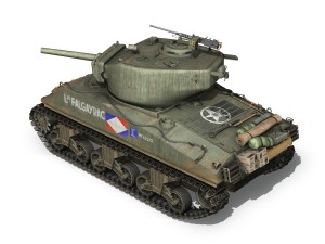 m4a3e2 - sherman jumbo - lt falgayrac Model 3D
