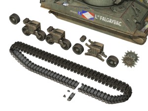 m4a3e2 - sherman jumbo - lt falgayrac Model 3D