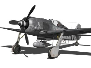 focke wulf - fw190 a8 - 960542 3D Model