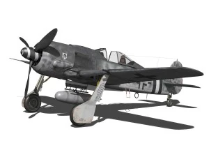 focke wulf - fw190 a8 - 960542 3D Model