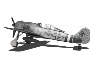 focke wulf - fw190 a8 - 960542 3D Model