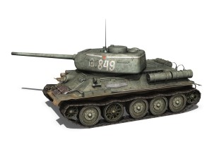 t-34 85 - soviet medium tank - 849 3D Модель