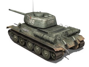t-34 85 - soviet medium tank - 849 3D Модель