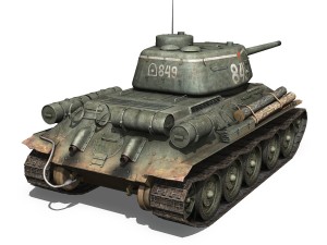t-34 85 - soviet medium tank - 849 3D Модель