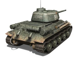 t-34 85 - soviet medium tank - 849 3D Model
