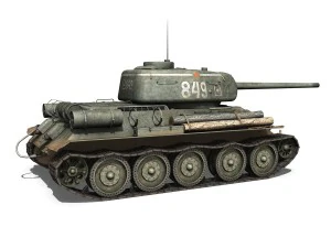t-34 85 - soviet medium tank - 849 3D Model