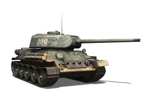 t-34 85 - soviet medium tank - 849 3D Модель
