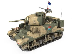 m3 light tank honey - 37780 3D Model