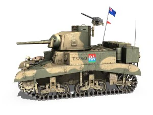 m3 light tank honey - 37780 3D Model