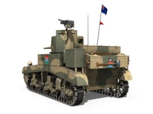m3 light tank honey - 37780 3D Model