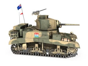 m3 light tank honey - 37780 3D Model