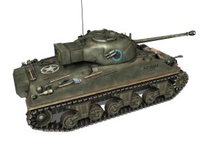 sherman mk vc firefly - chaser 3D-Modell