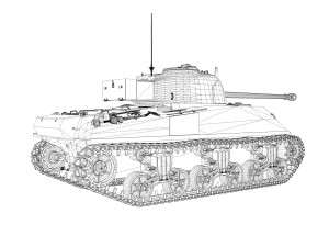sherman mk vc firefly - chaser 3D-Modell