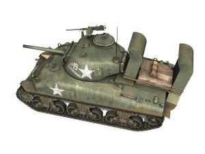 m4a1 sherman - lightning 3D Model