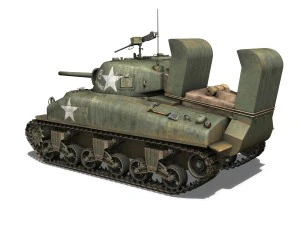 m4a1 sherman - lightning 3D Model
