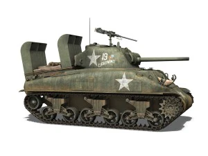 m4a1 sherman - lightning 3D Model