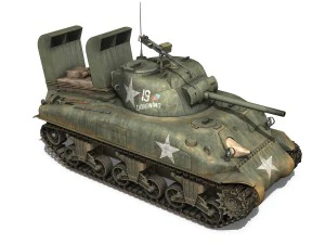 m4a1 sherman - lightning 3D Model