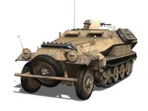 sdkfz 251 ausfb - dak - 21pd 3D Model