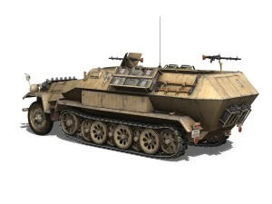 sdkfz 251 ausfb - dak - 21pd 3D Model