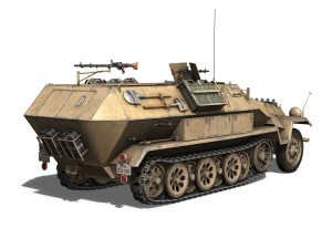 sdkfz 251 ausfb - dak - 21pd 3D-Modell