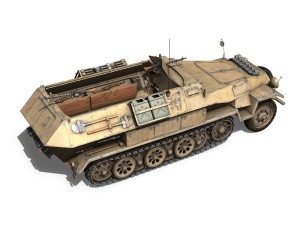 sdkfz 251 ausfb - dak - 21pd 3D-Modell