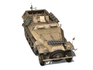 sdkfz 251 ausfb - dak - 21pd 3D-Modell