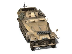 sdkfz 251 ausfb - dak - 21pd 3D Model