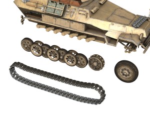 sdkfz 251 ausfb - dak - 21pd 3D-Modell
