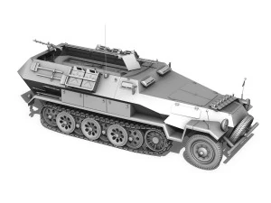 sdkfz 251 ausfb - dak - 21pd 3D Model