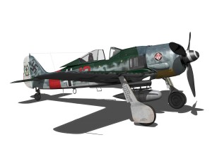 focke wulf - fw190 a7 - red 13 3D-Modell