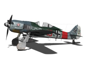 focke wulf - fw190 a7 - red 13 3D-Modell