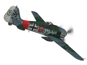 focke wulf - fw190 a7 - red 13 3D-Modell